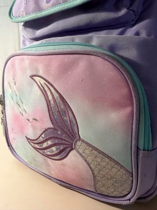 Mochila escolar Amythe sirena morada