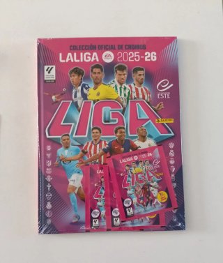 Álbum Tapa Dura LaLiga 25/26 + 3 Sobres Panini