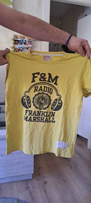 Camiseta Franklin Marshall Radio Talla L Amarilla