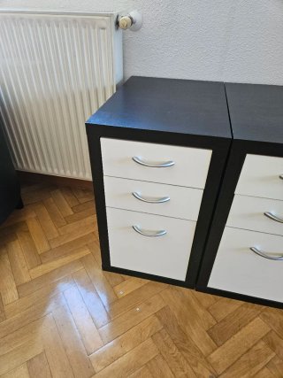 Cajoneras Micke Ikea Negras y Blancas.VENDO LAS  2