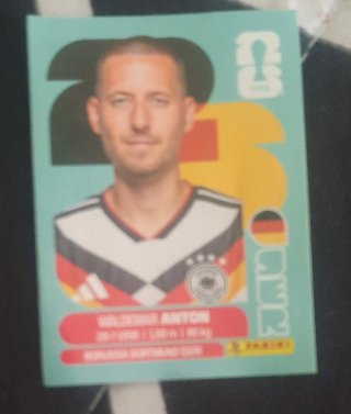 Cromo de fútbol Alemania Anton