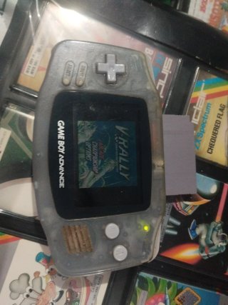 Consola Game Boy Advance Transparente + Juego V-Ra
