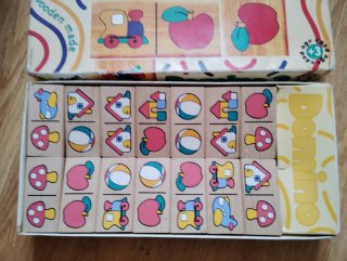 Domino 2 Madera Diset 1997 en su Caja