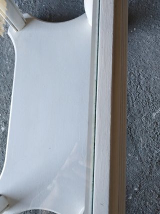 Mesa de centro vintage cristal y madera.