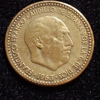 1 Peseta 1963 Estrella 67 España