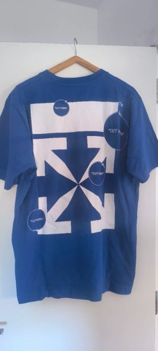 Camiseta Off-White Azul hombre perfecto estado XL
