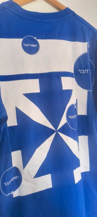 Camiseta Off-White Azul hombre perfecto estado XL