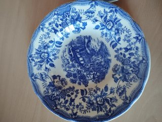 Lote Vajilla Cerámica Inglesa Ironstone Azul