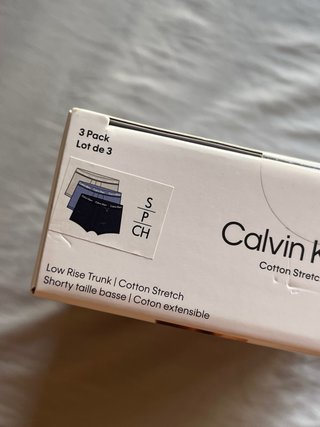 Calvin Klein Pack 3 Low Rise Trunk talla S algodón