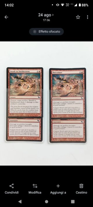 4x "Sbriciolare" ITA e ENG #107 vintage MTG NM