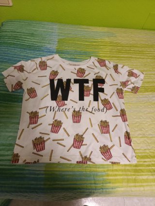 2 Camisetas Gráficas (WTF y Blah Blah)