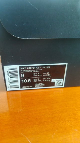 Nike Air Force 1 07 LV8 Negro
