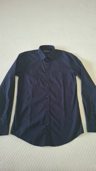 Camicia uomo Attention blu scuro Tg. S slim fit
