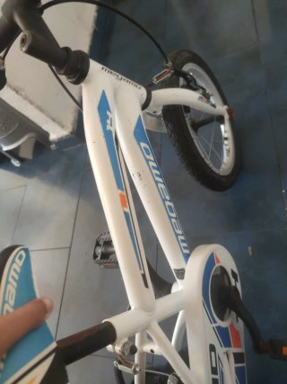 Bicicleta infantil blanca Megamo 14