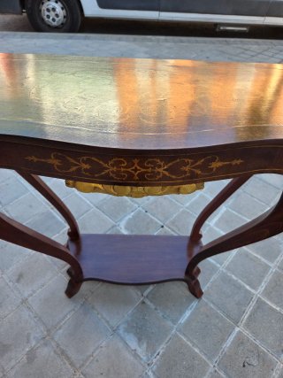 Consola recibidor clásica vintage madera