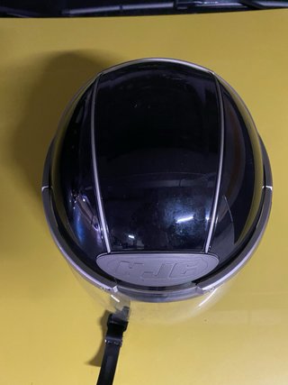 Casco de moto negro