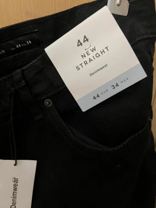 Pantalón corto vaquero negro Talla 44