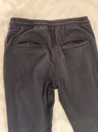 Pantalón Denim Co. Negro Elástico Bolsillos