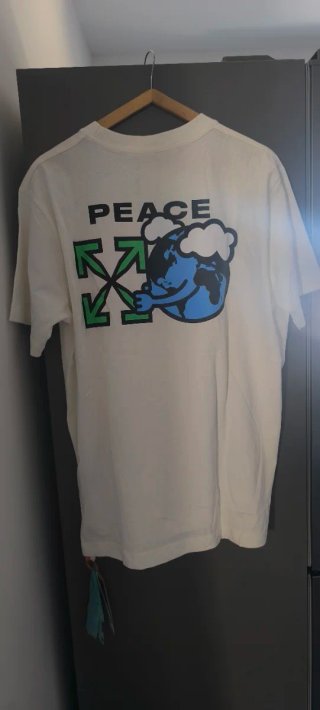Camiseta Off-White hombre blanca talla XL