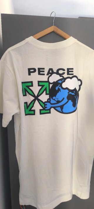 Camiseta Off-White hombre blanca talla XL