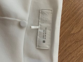 Vestido Zara Blanco Talla XS
