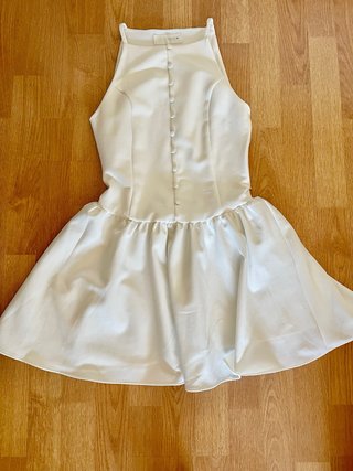 Vestido Zara Blanco Talla XS