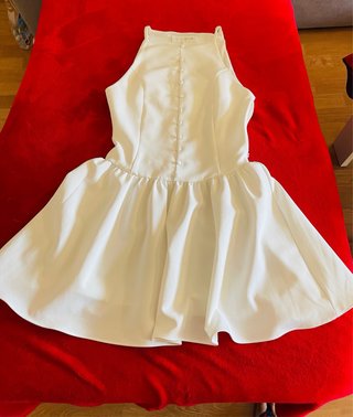 Vestido Zara Blanco Talla XS