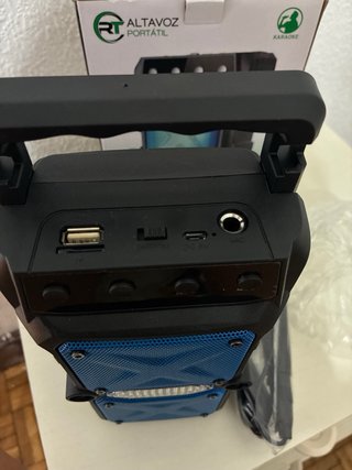 Altavoz Portátil RT Karaoke Negro