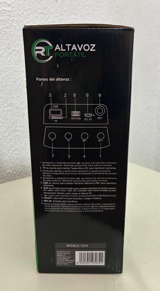 Altavoz Portátil RT Karaoke Negro