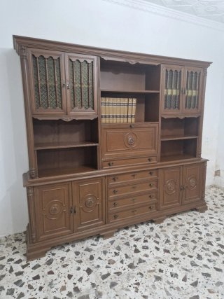 Mueble de salón. Libreria/vitrina vintage 70/80