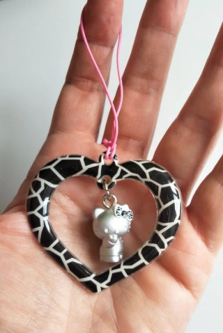 Portachiavi/Charm Cuore Hello Kitty