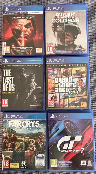 PS4 Slim 1TB + Mando + 6 Juegos