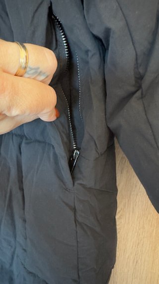 Abrigo bufanda Zara Talla única negro