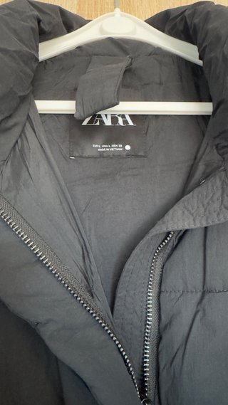 Abrigo bufanda Zara Talla única negro