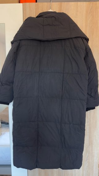 Abrigo bufanda Zara Talla única negro
