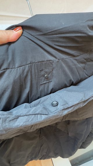 Abrigo bufanda Zara Talla única negro