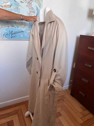Gabardina Beige Stradivarius Talla S