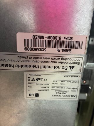 Placca esterna condotti LG Abnh306glab