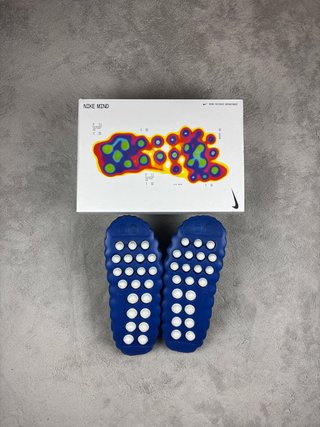 Chanclas Nike MIND 001 Azul/Dorado Talla 46
