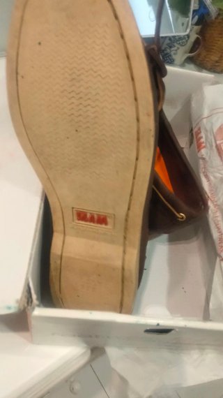 Mocasín náutico de piel  marrón