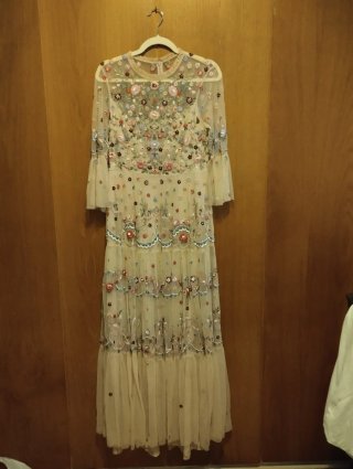 Vestido de fiesta bordado
