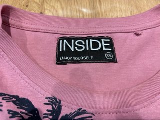 Camiseta INSIDE Hombre Talla M Palmeras