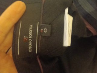Traje Roberto Torreta Talla 42 azul marino