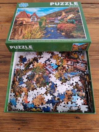 Puzzle 1000 piezas paisaje alsacia