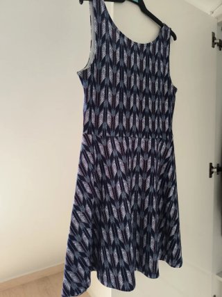 Vestido H&M azul estampado