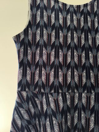 Vestido H&M azul estampado