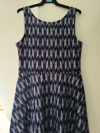 Vestido H&M azul estampado