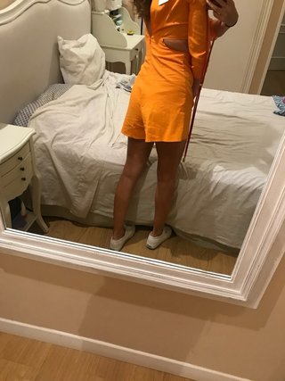 Mono corto Cut Out naranja