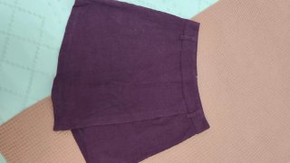 Falda pantalón berenjena