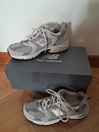 New Balance 530 gris/blanco Talla 41.5